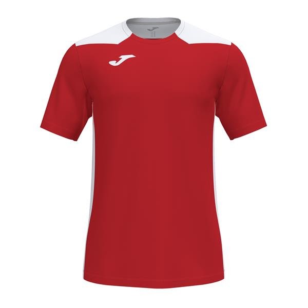 Joma Championship VI SS Football Shirt Red/White