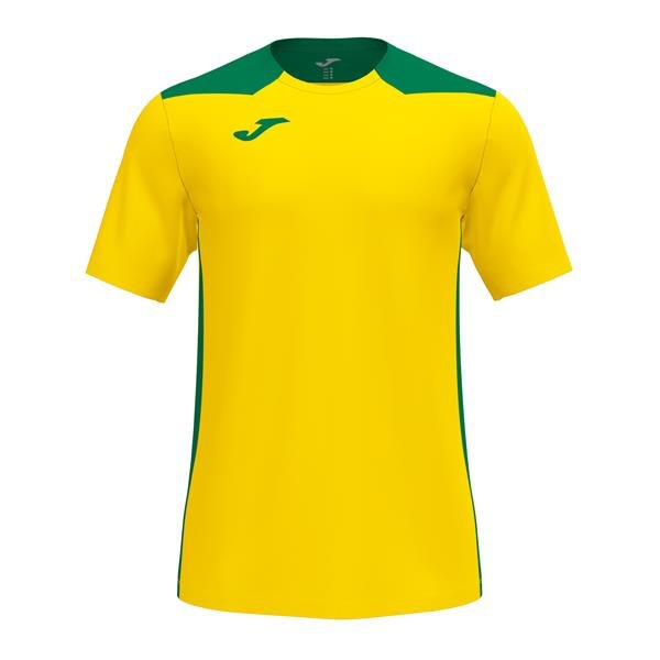Joma Championship VI SS Football Shirt Yellow/Green