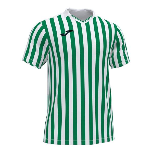 Joma Copa II SS Football Shirt White/Green