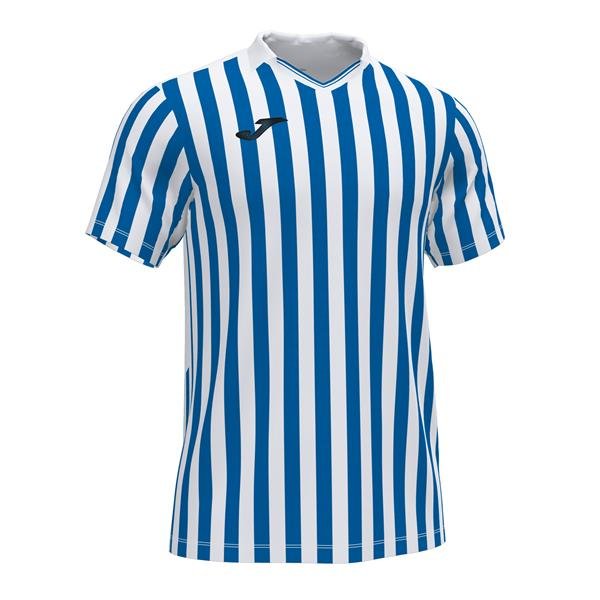 Joma Copa II SS Football Shirt White/Royal