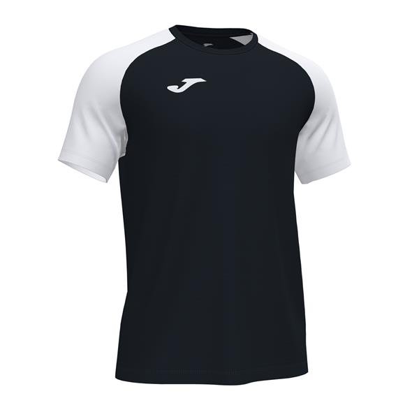 Joma Academy IV SS Football Shirt Black/White