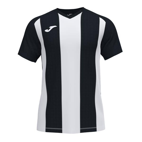 Joma Pisa II SS Football Shirt Black/White