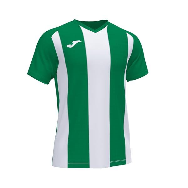 Joma Pisa II SS Football Shirt Green/White