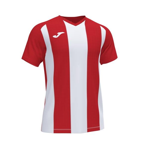 Joma Pisa II SS Football Shirt Red/White