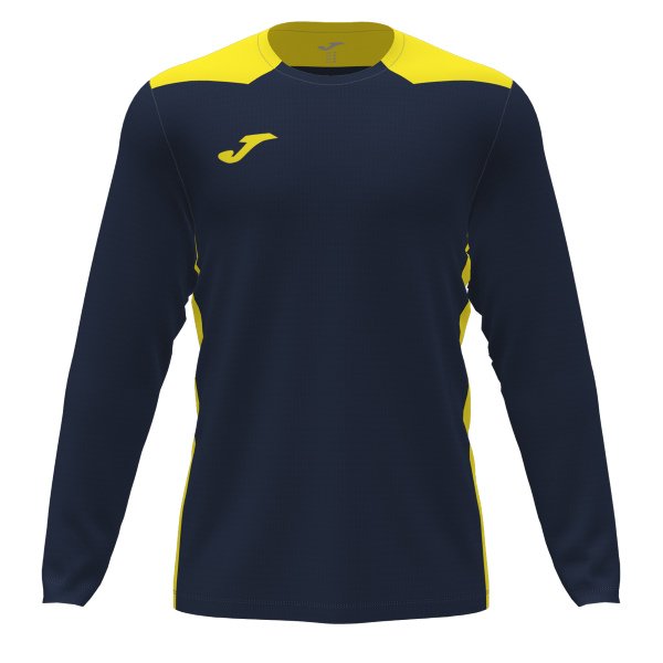 Joma Championship VI LS Football Shirt Yellow/royal