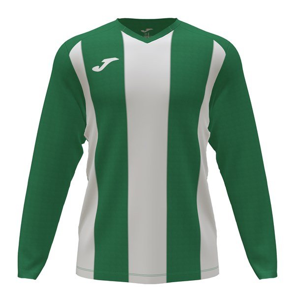 Joma Pisa II LS Football Shirt Green/White