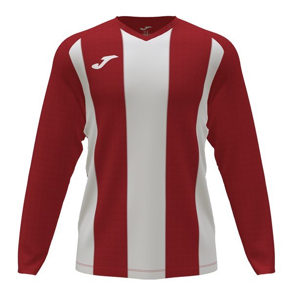 Joma Pisa II LS Football Shirt Red/White
