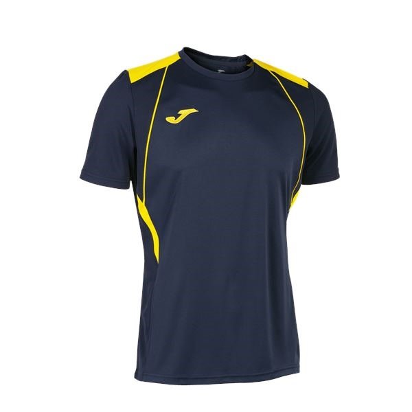 Joma Championship VII Dark Navy/Yellow football shirt