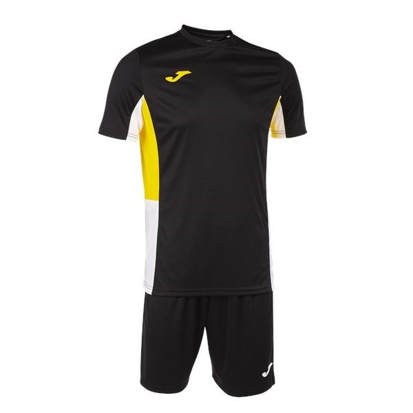 Joma Danubio II Black/Yellow Shirt & Short Set