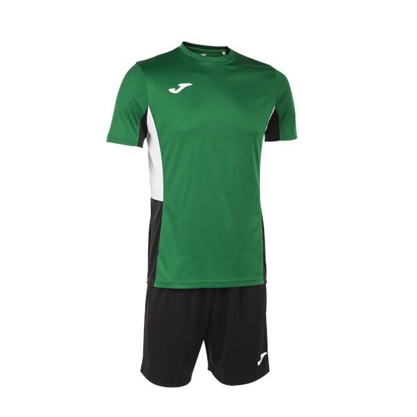 Joma Danubio II Green/Black Shirt & Short Set