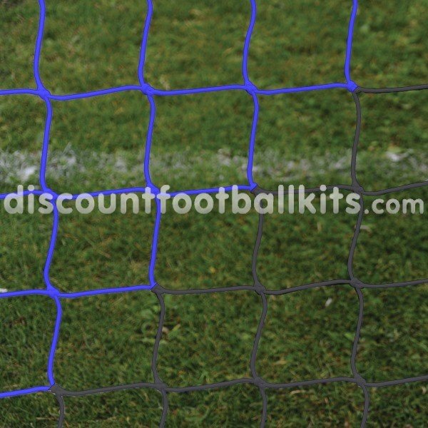 24ft x 8ft 3mm Blue/Black Striped Football Net