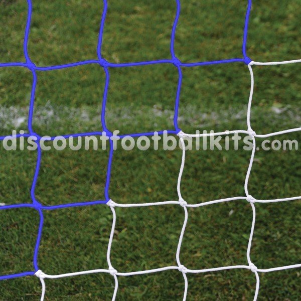 24ft x 8ft 3mm Blue/White Striped Football Net