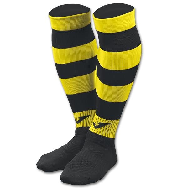 Joma Zebra II Black/Yellow Football Sock
