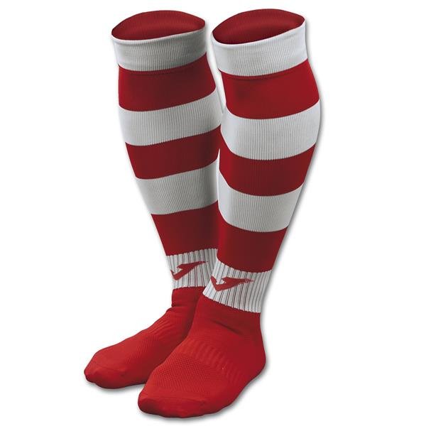 Joma Zebra II Red/White Football Sock