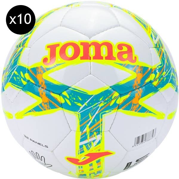 10 x Joma Dali III Training Footballs White/black
