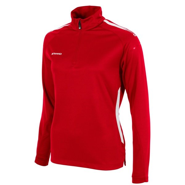 Stanno First 1/4 Zip Top Red/White Ladies