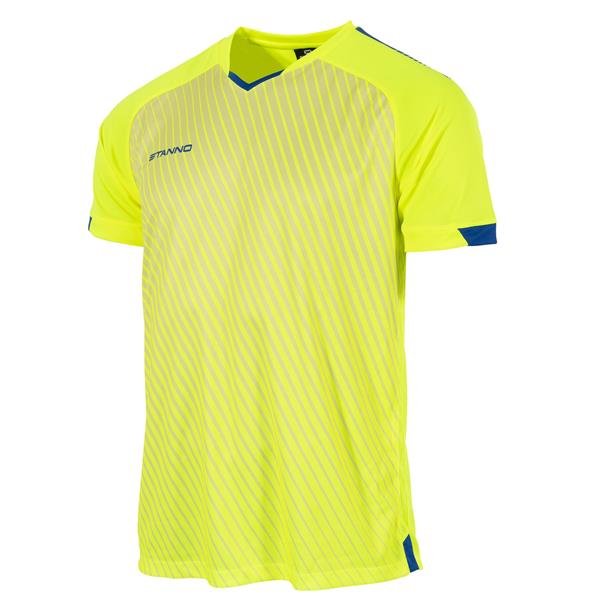 Stanno Volt Neon Yellow/Royal SS Football Shirt