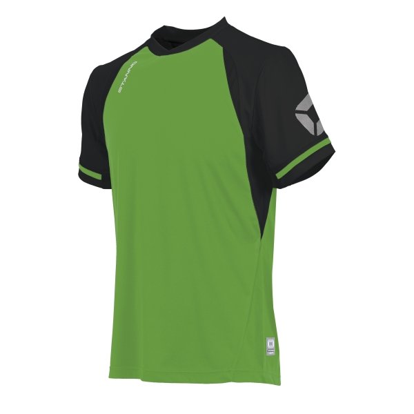 Stanno Liga Bright Green/Black SS Football Shirt