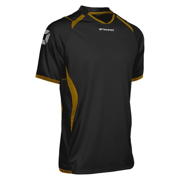 Stanno Olympico SS Football Shirt Black/Gold