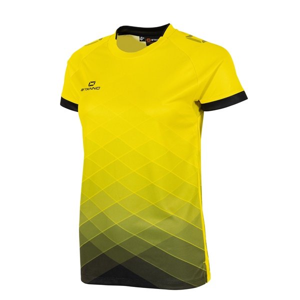 Stanno Altius SS Yellow/Black Ladies Football Shirt