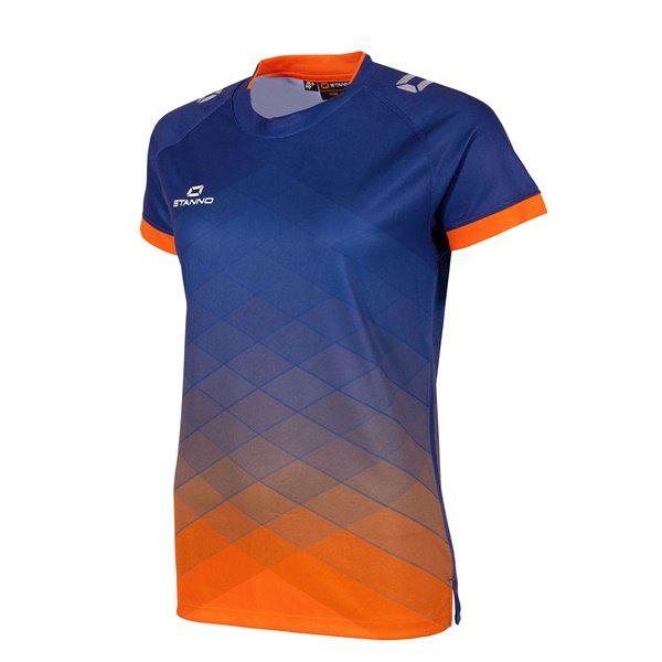 Stanno Altius SS Bright Navy/Orange Ladies Football Shirt