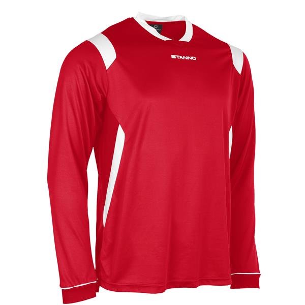 Stanno Arezzo LS Red/White Football Shirt