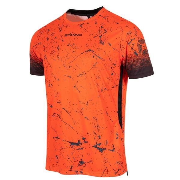 Stanno Spry Orange/Black SS Football Shirt