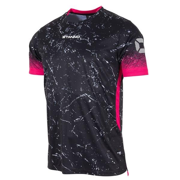 Stanno Spry Black/Pink SS Football Shirt