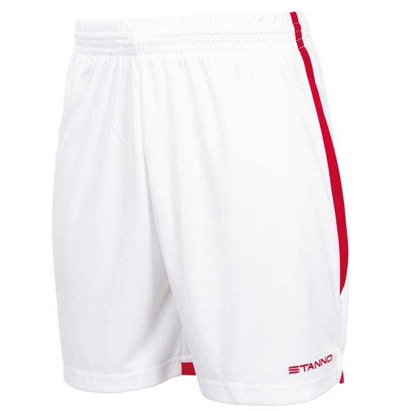 Stanno Focus White/Red Football Shorts