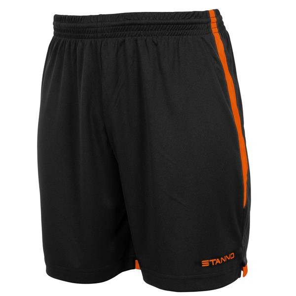 Stanno Focus Black/Orange Football Shorts