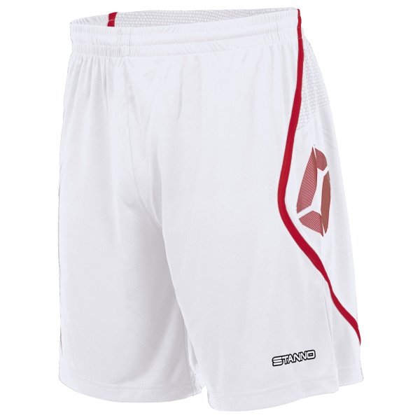 Stanno Pisa White/Red Football Shorts