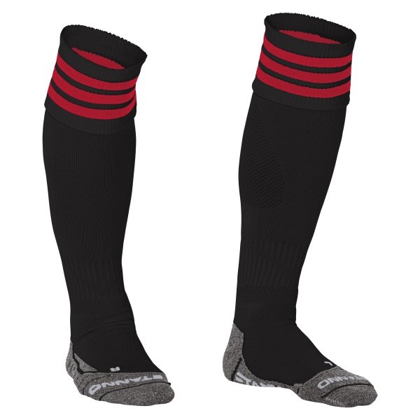 Stanno Ring Black/Red Football Socks
