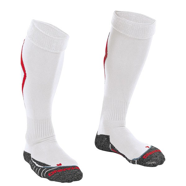 Stanno Forza White/Red Football Sock
