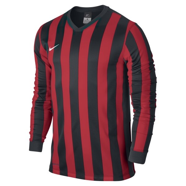 Nike Striped Division Black/White Long Sleeve Football Shirt