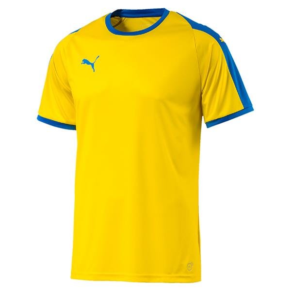 Puma Liga Football Shirt Cyber Yellow/Blue