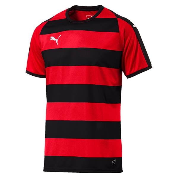 Puma Liga Hooped Football Shirt Puma Red/black