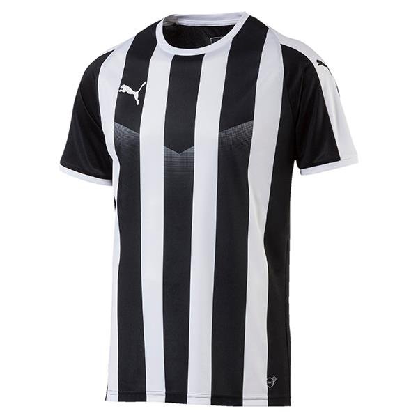 Puma Liga Striped Football Shirt Black/White