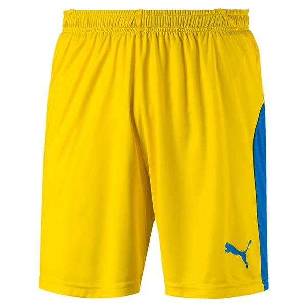 Puma Liga Football Shorts Cyber Yellow/Blue