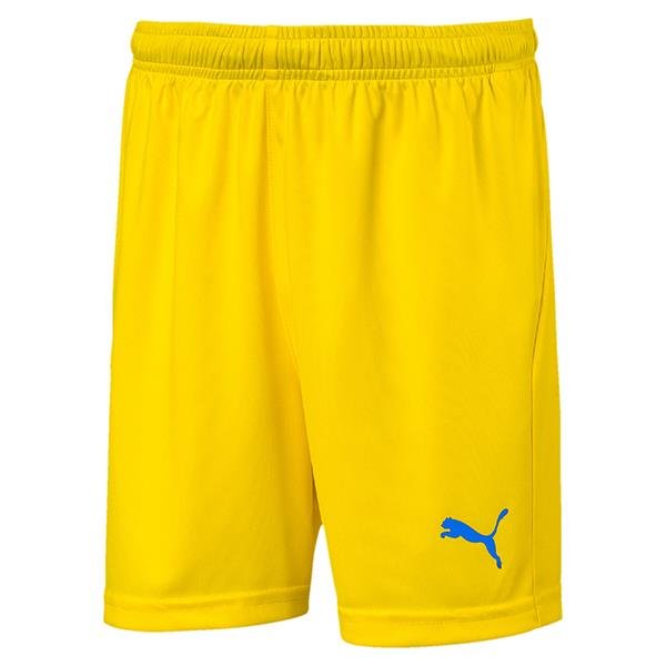 Puma Liga Core Football Shorts Cyber Yellow/Blue