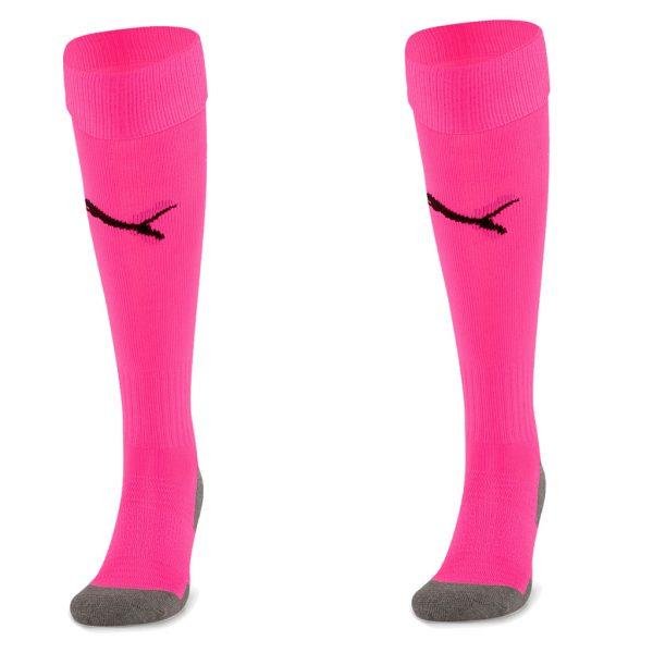 Puma Liga Core Fluo Pink/White Football Sock