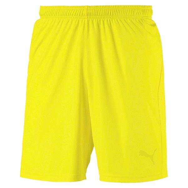 Puma Goal Football Shorts Yellow Alert/black