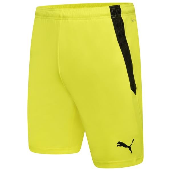 Puma Liga 22 Football Shorts Yellow Alert/Black