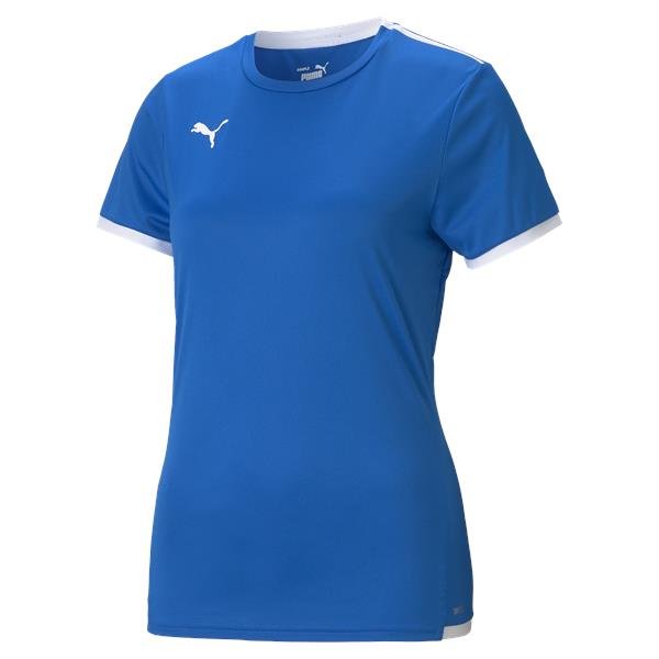 Puma Liga Womens Football Shirt Electric Blue/White