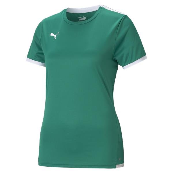 Puma Liga Womens Football Shirt Pepper Green/White