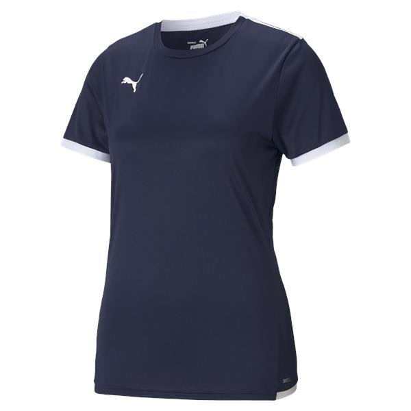 Puma Liga Womens Football Shirt Peacoat/White