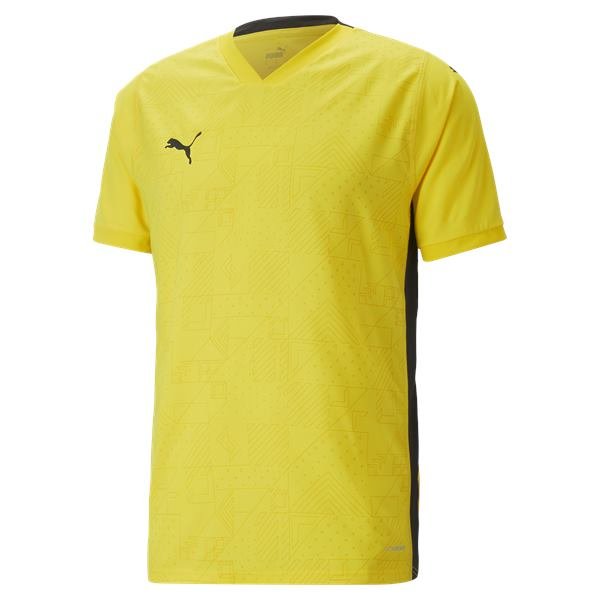 Puma teamCUP Football Shirt Cyber Yellow