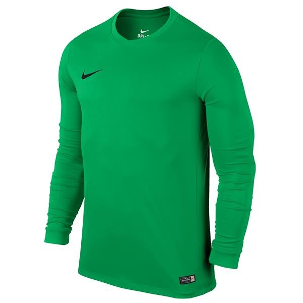 Nike Park VI LS Football Shirt Hyper Verde/Black Youths