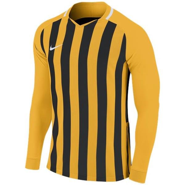 Nike Striped Division III LS Football Shirt Uni Gold/Black Youths