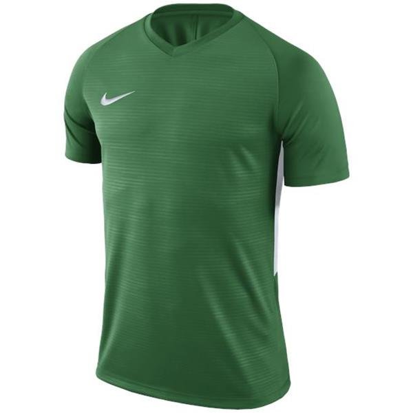 Nike Tiempo Premier SS Football Shirt Pine Green/White