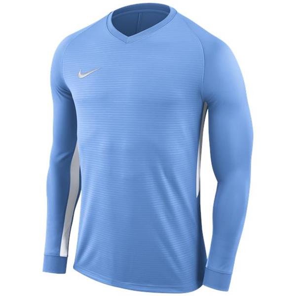 Nike Tiempo Premier LS Football Shirt Uni Blue/White